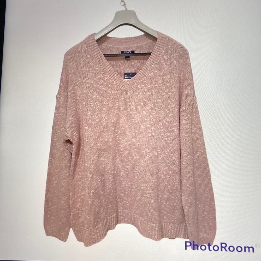 CHAPS Women V-neck Long sleeves Sweater Plus Size XXL